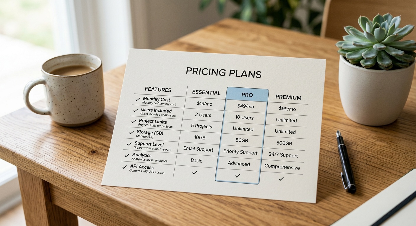 Digital marketing pricing comparison